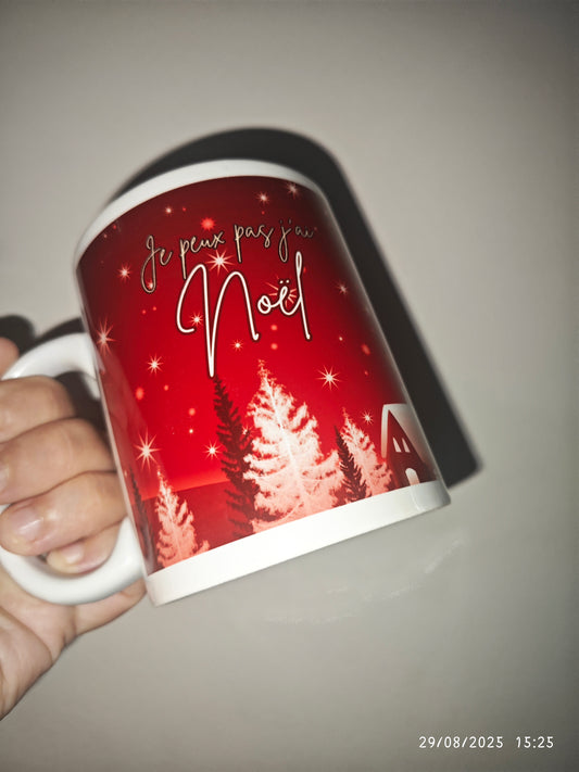 MUG :  Je peux pas j'ai Noël