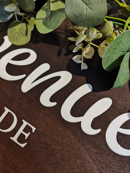 Stickers panneau bienvenue