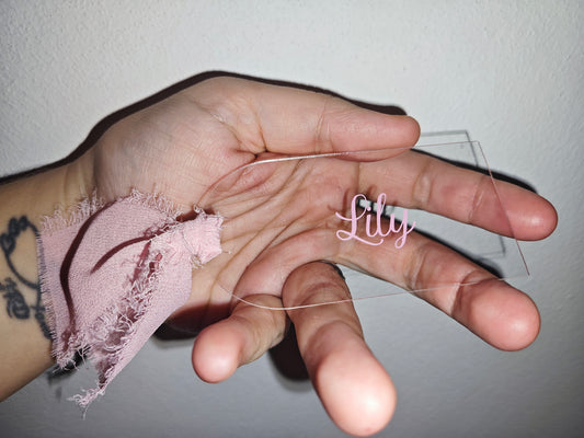 Marque place plexi ruban